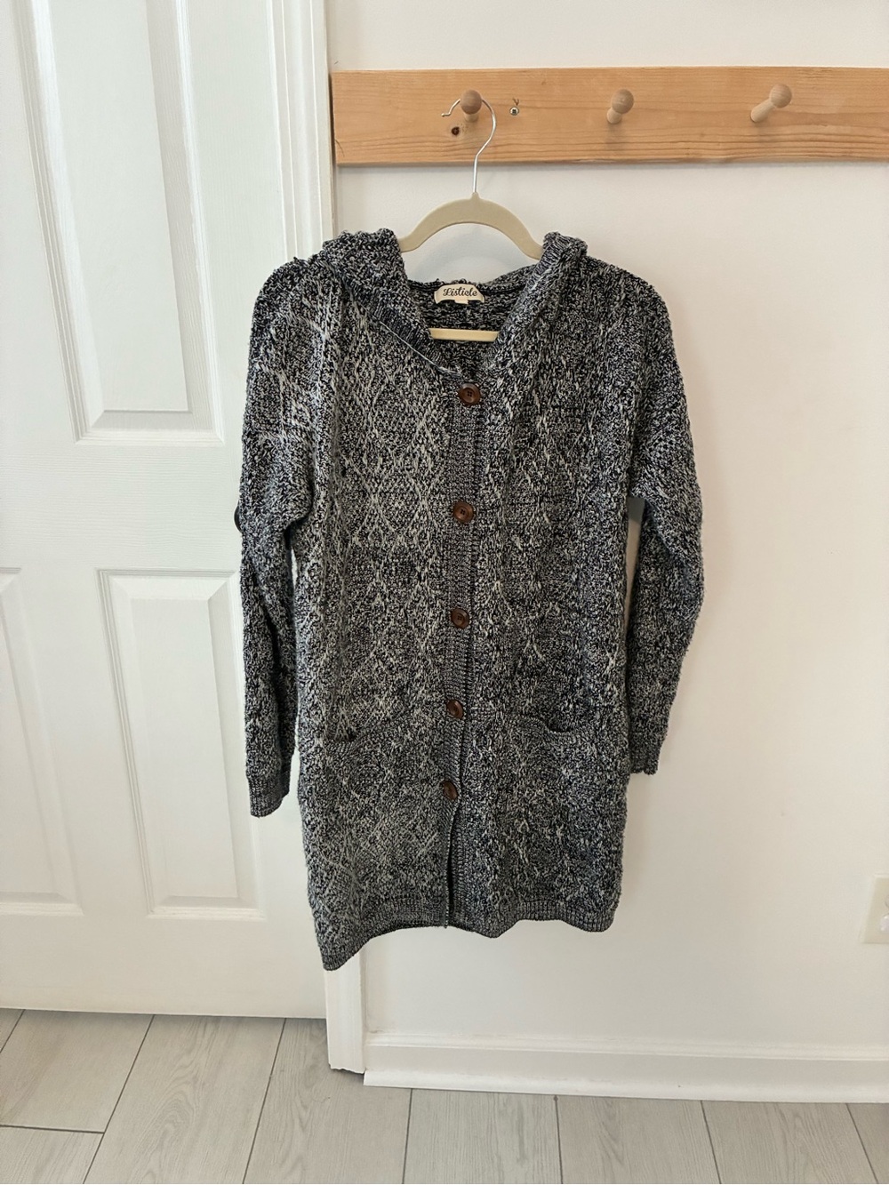Cozy Hooded Knit Cardigan Sweater